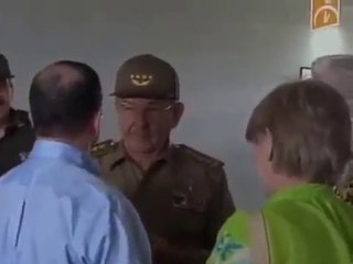 Presidente cubano recibe a Fernando González