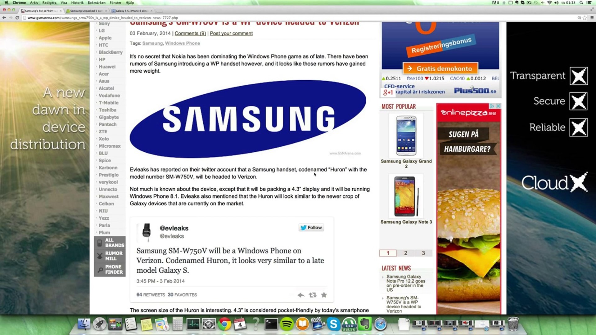 ⁣NEW Samsung SM-W750W Windows Phone 8.1 Smartphone LEAKED