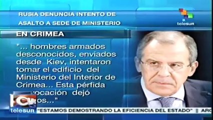 Frustran en Crimea la toma de su Ministerio del Interior, afirma Rusia
