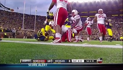 2013 Nebraska at Michigan 2nd Quarter