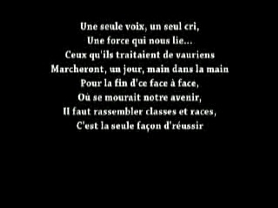 Banlieue Rouge - Maîtres fou, texte