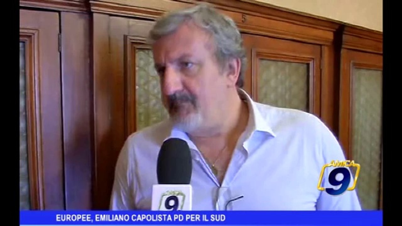 Europee, Emiliano capolista PD per il sud