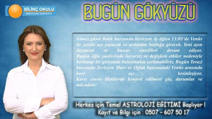 KOVA Burcu, 02 Mart 2014, GÜNLÜK Astroloji Yorumu- Astrolog DEMET BALTACI - Bilinç Okulu