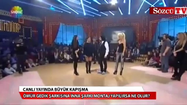 Canlı yayında büyük kapışma