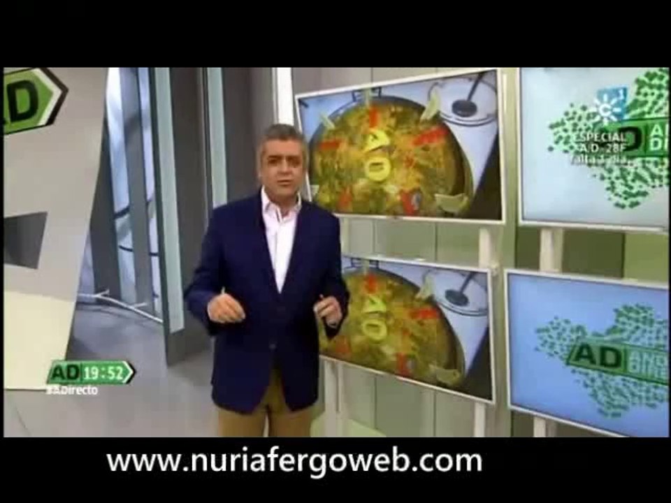 Nuria Fergó en "Andalucía Directo" en un concierto solidario en Córdoba