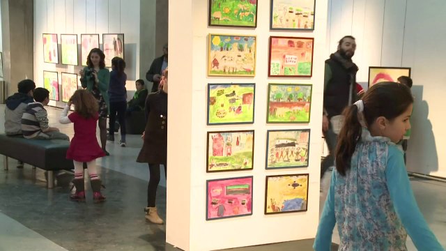 معرض في بيروت لمنحوتات ورسوم من توقيع اولاد سوريين لاجئين