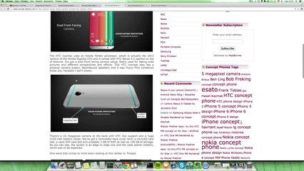 NEW HTC Caymac 2014 HTC Smartphone Beautiful Design Concept