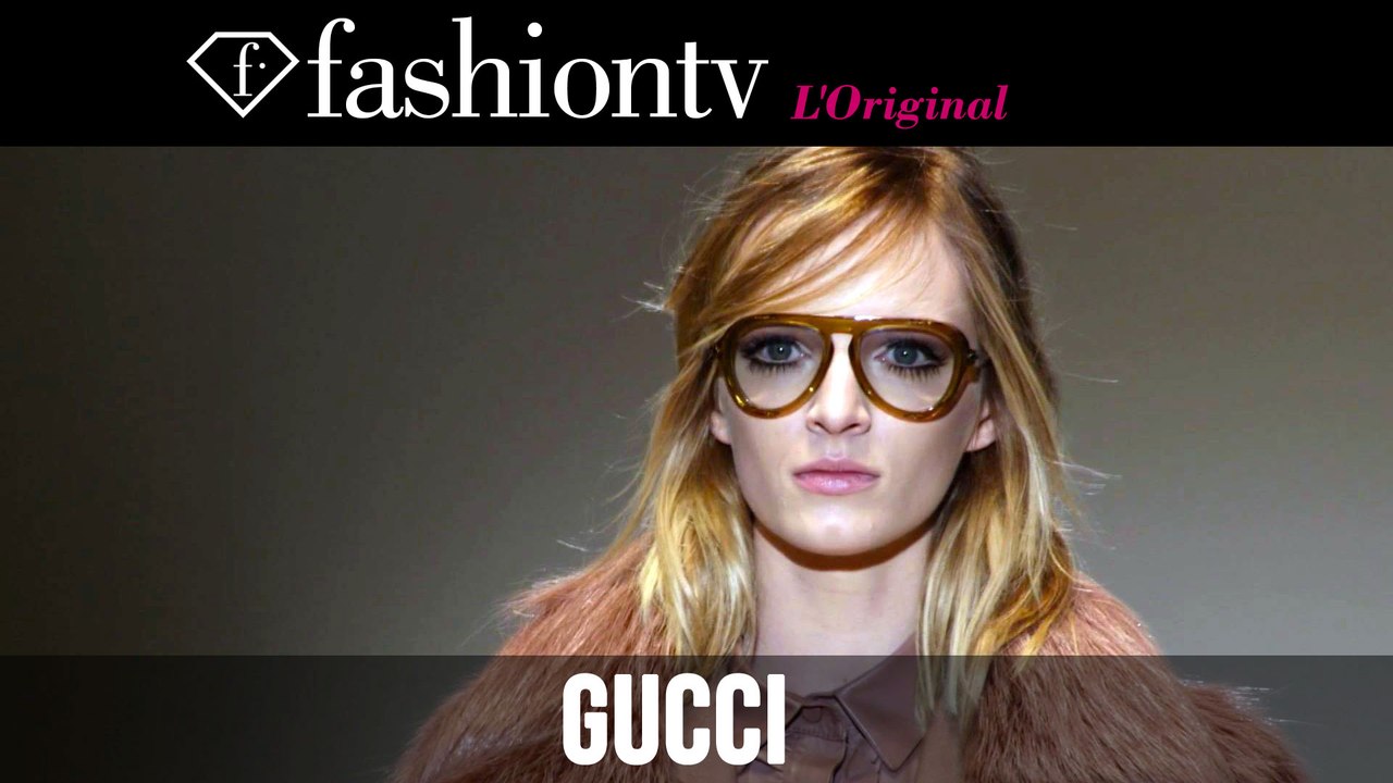 Joan Smalls, Kasia Struss at Gucci Fall/Winter 2014-15 | Milan Fashion Week MFW | FashionTV