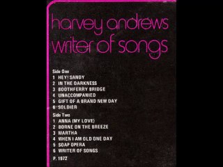Harvey Andrews "Hey! Sandy"1972 UK