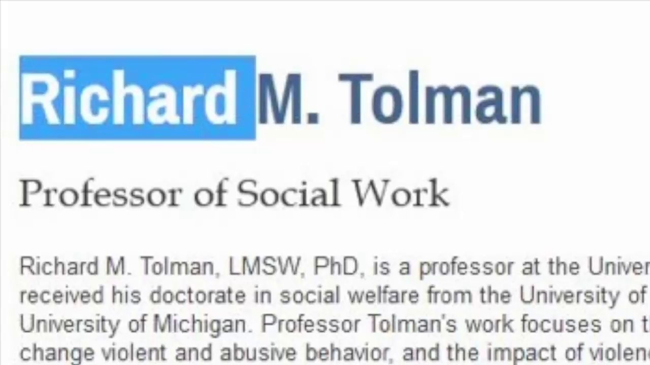 Do You Know Richard Tolman?