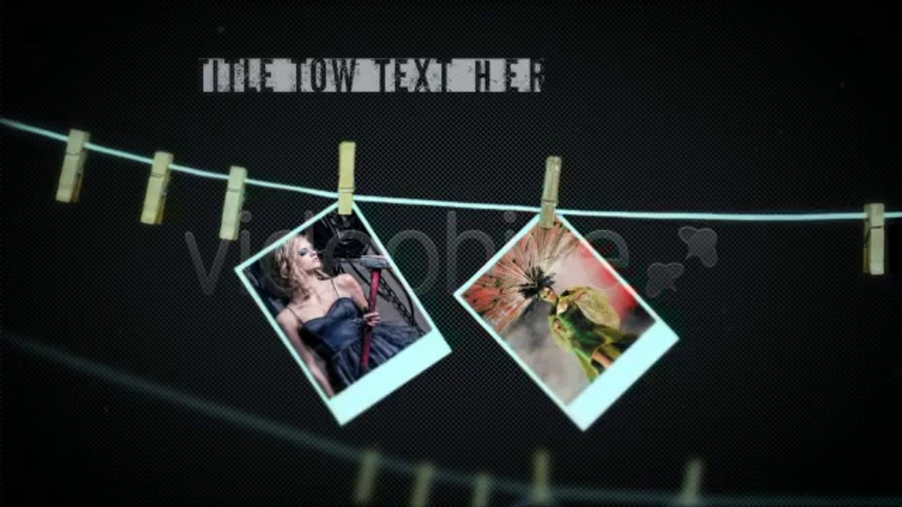 Photo On Rope - After Effects Template