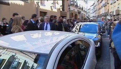 Enrique Cerezo y Florentino Pérez almuerzan juntos en Casa Lucio antes del derbi