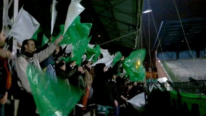 Red Star FC - Luzenac AP (28/02/2014) Tifo Tribune Rino della Negra