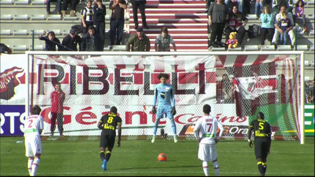 But Salomon KALOU (74ème pen) - AC Ajaccio - LOSC Lille - (2-3) - 02/03/14 - (ACA-LOSC)