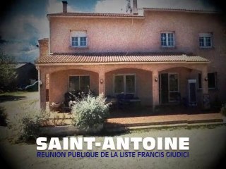 PRESENTATION DU PROGRAMME DE LA LISTE FRANCIS GIUDICI A SAINT-ANTOINE