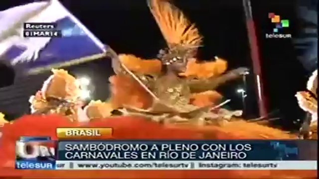 Compiten escuelas de samba por campeonato de Carnaval de Río