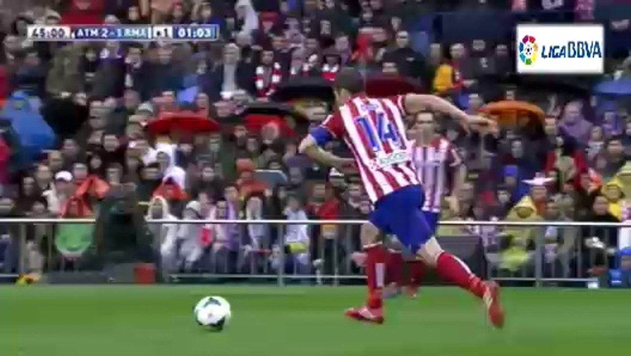 Atletico Madrid vs Real Madrid - 02-03-2014 - Gabi's goal(2-1)