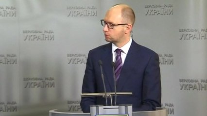 Ukraine's new PM calls Putin's plan a "declaration of war"