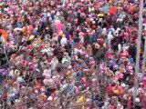 Bande de Dunkerque 2014 : le jet de harengs du balcon de l'hôtel de ville