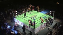 Cho Kibou-Gun (Hajime Ohara, Maybach Taniguchi & Takeshi Morishima vs. TMDK (Jonah Rock, Mikey Nicholls & Shane Haste) (NOAH)