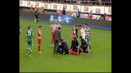 Η στιγμή της κατάρρευσης του Ολαϊτάν στο Ολυμπιακός - Παναθηναϊκός