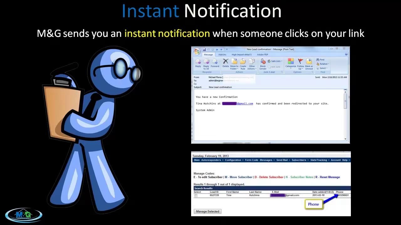 M and G Home Business Automated Marketing System  M&G Home Business Automated Lead System.