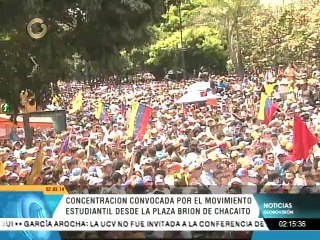 Movilización de estudiantes llega a Chacaíto