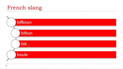 Learn French slang # How to say = Money