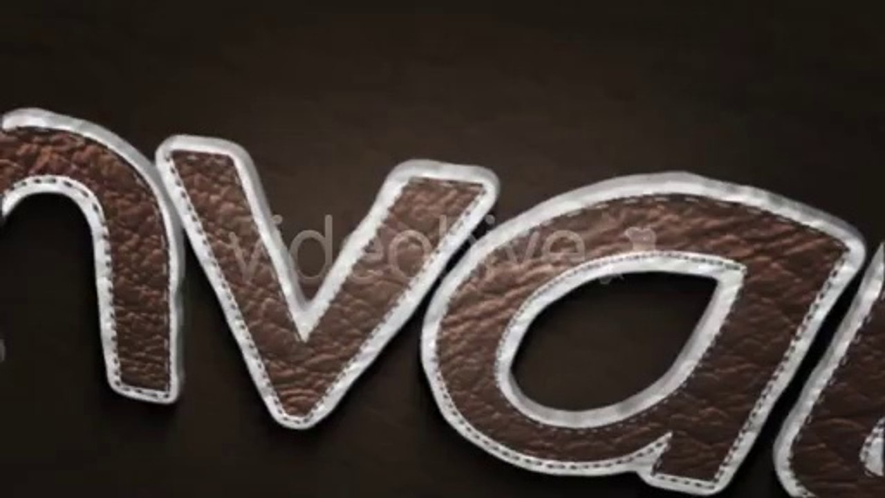 Stitched Leather Logo - After Effects Template