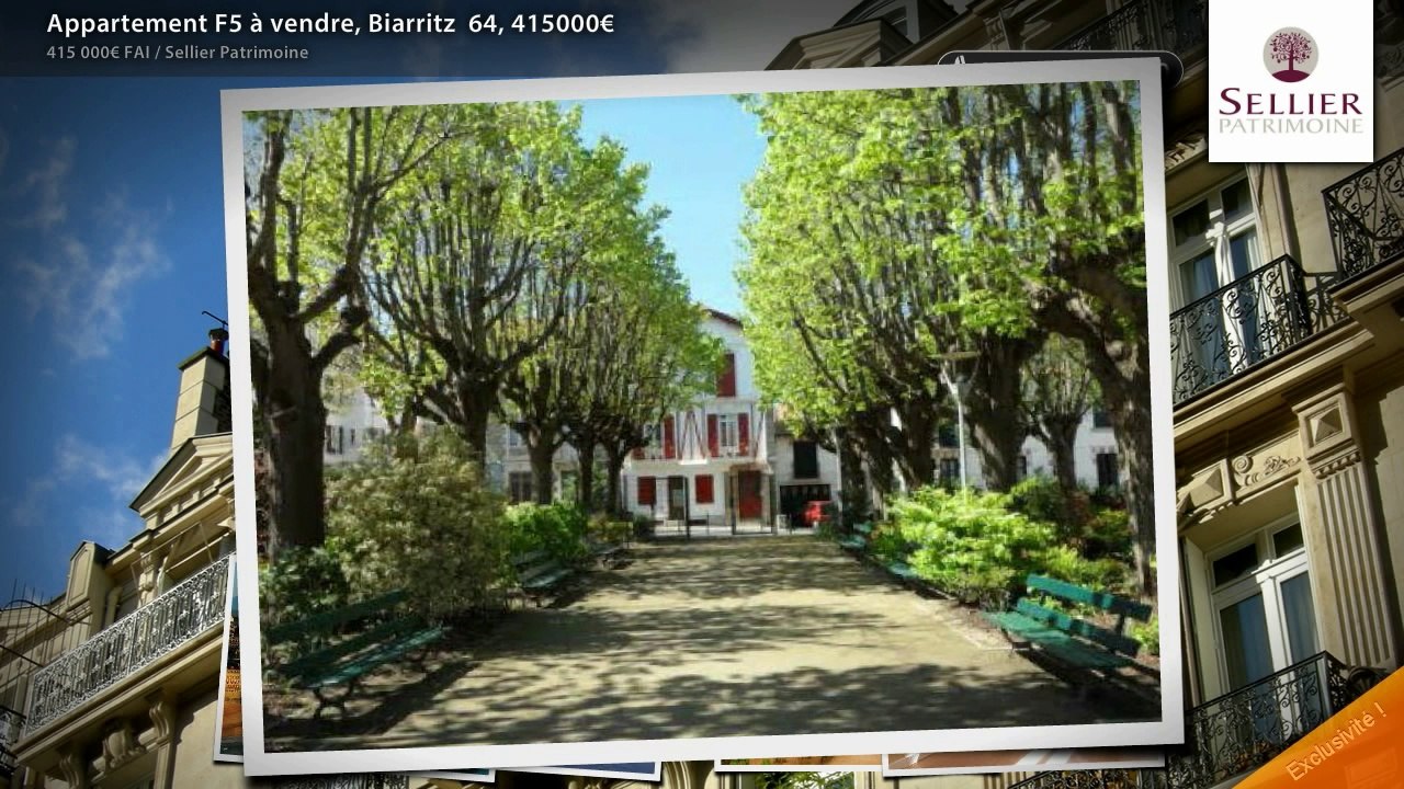 Appartement F5 à vendre, Biarritz  64, 415000€
