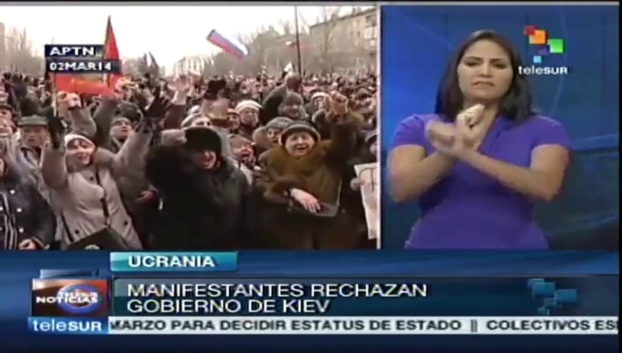 Ucranianos rechazan en todo el país al gobierno interino
