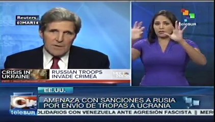 Dice Kerry que Rusia perderá más si no sale de Crimea