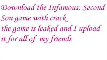 Infamous Second Son with crack Direct link