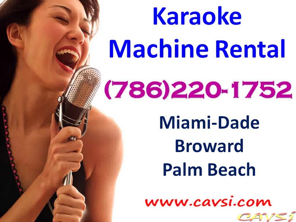 Rent Karaoke Machine South Beach (786)220-1752