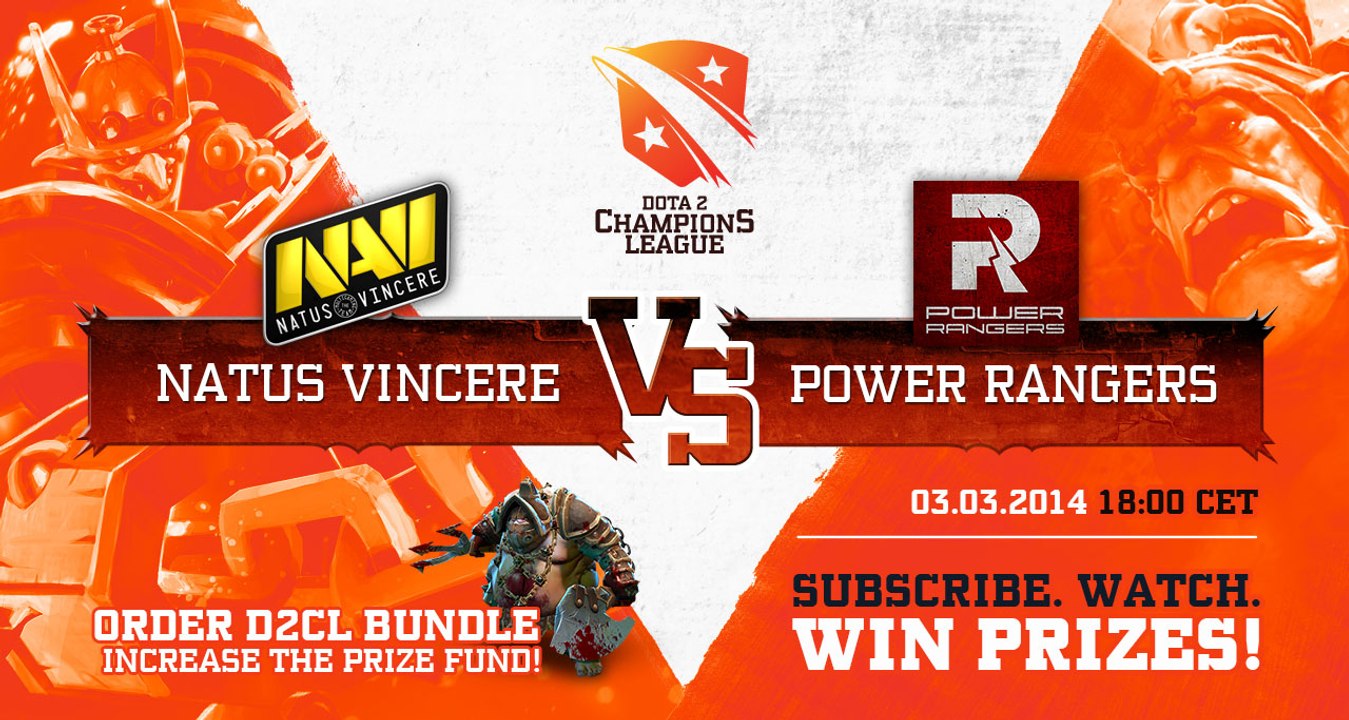 Na'Vi vs Power Rangers Game 3 - DOTA 2 Champions League TobiWan & Capitalist