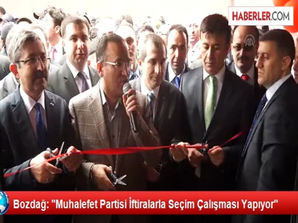 Bozdağ: "Muhalefet Partisi İftiralarla Seçim Çalışması Yapıyor"