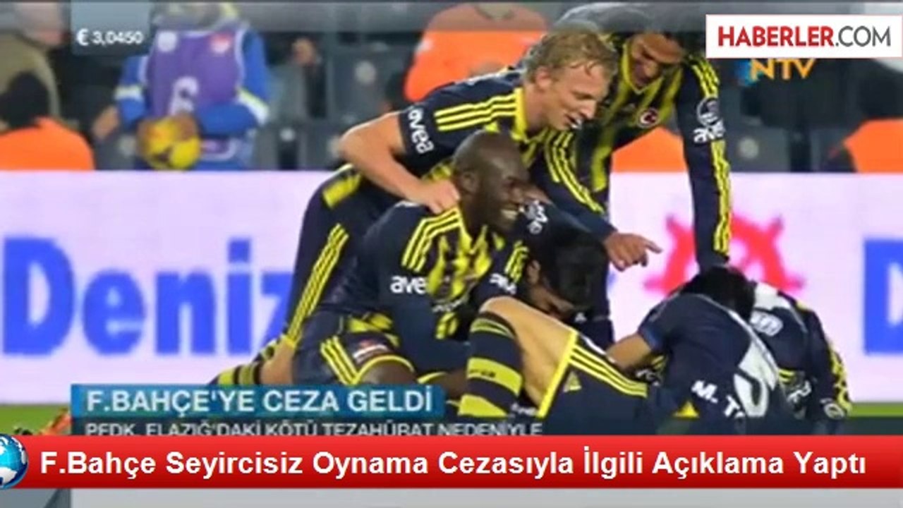 F.Bahçe Seyircisiz Oynama Cezasıyla İlgili Açık...