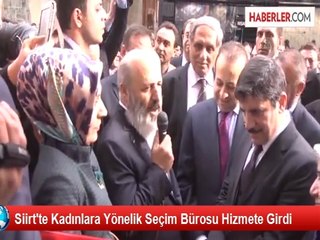 Siirt'te Kadınlara Yönelik Seçim Bürosu Hizmete Girdi