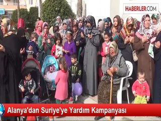 Alanya'dan Suriye'ye Yardım Kampanyası