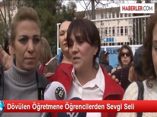 Dövülen Öğretmene Öğrencilerden Sevgi Seli