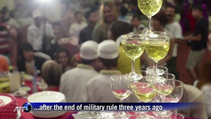 Myanmar couple in 'first public gay wedding ceremony'