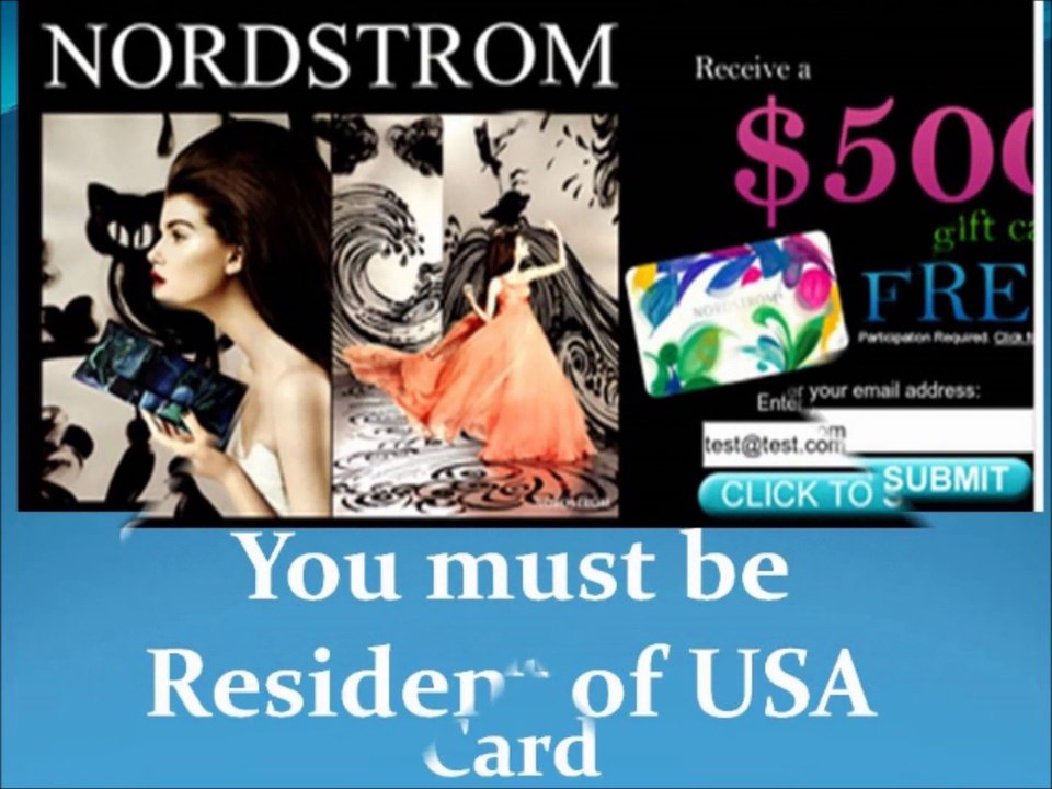 Get $500 Nordstrom Gift Card in simple two steps.