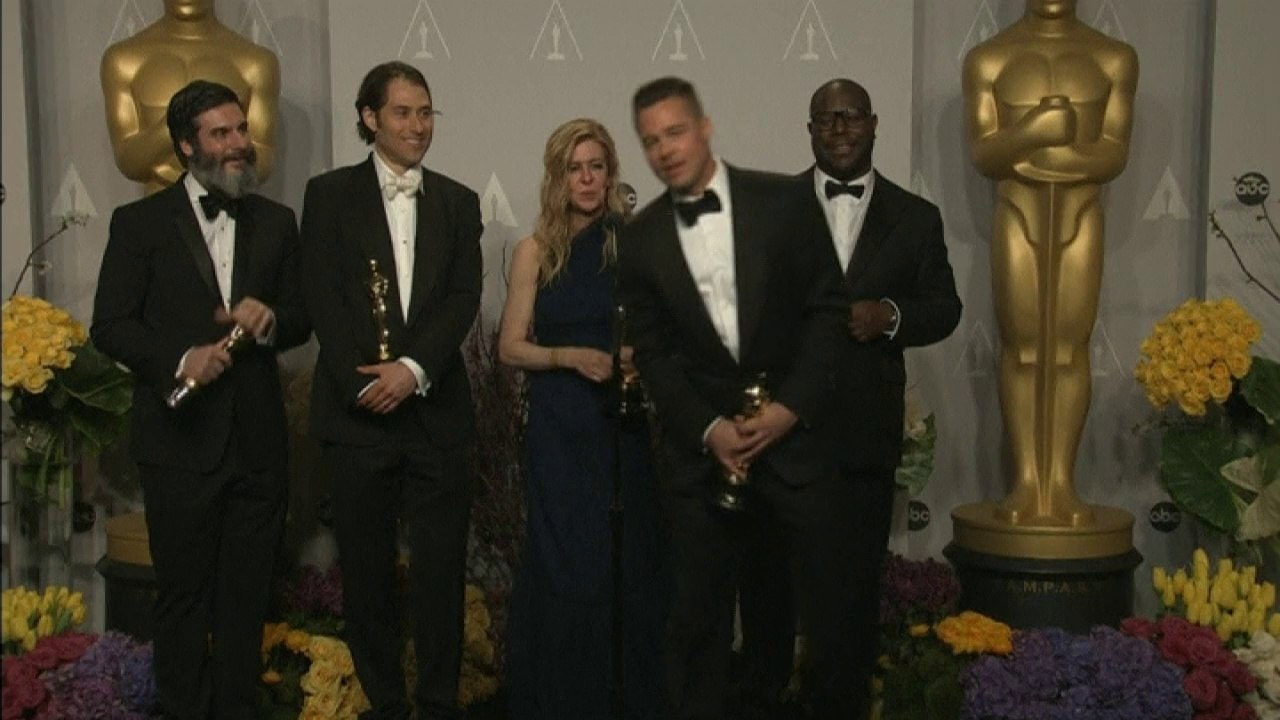 Oscars Winners Room: Brad Pitt on '12 Years A Slave' win