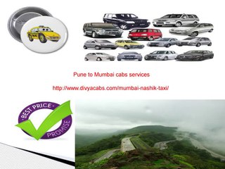 Pune to Mumbai cabs services