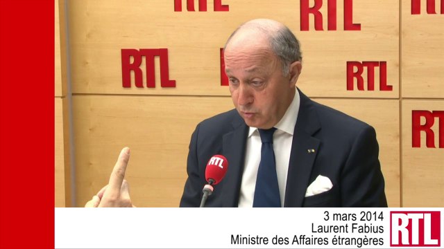 VIDÉO - Ukraine : Poutine viole les lois internationales, selon Laurent Fabius