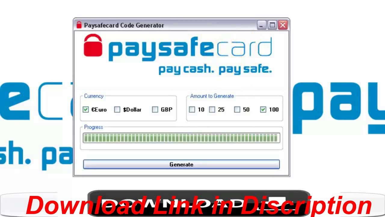 PaysafeCard Generator Code (March 2014) Download FREE no Survey [WORKING 100%]