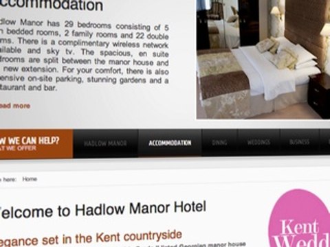 Hotel wedding venues kent by Hadlow Manor Hotel