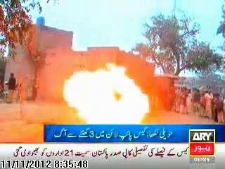 gas pipe line blast 11.11.12 8.35am