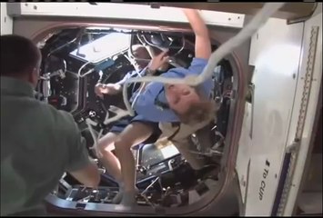 Final Spacewalk Adds Robotic Work Station to Cupola[360P]