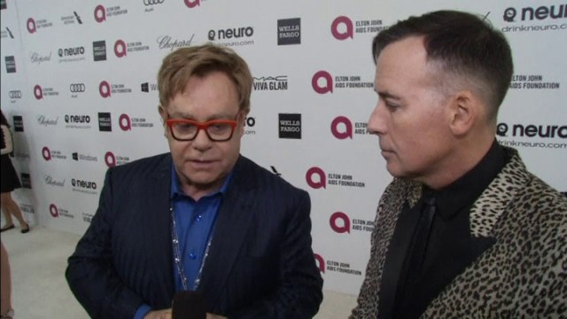 Kim Kardashian and Britney Spears stun at Elton John's party